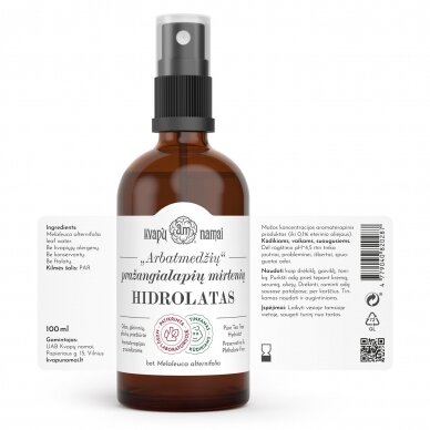 Arbatmedžių hidrolatas 100ml 1