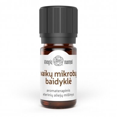 VAIKŲ MIKROBŲ BAIDYKLĖ aromaterapinis eterinių aliejų mišinys 3