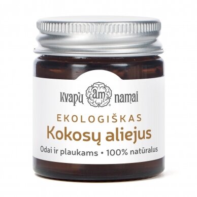 Kokosų aliejus, šviežių riešutų, nerafinuotas, ekologiškas 90g