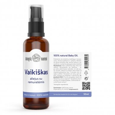 Natūralus KN VAIKIŠKAS aliejus kūdikiams 50ml 1