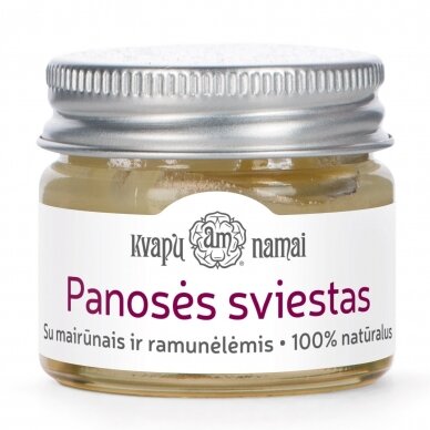 Natūralus PANOSĖS sviestas (tepalas) su mairūnais 15g