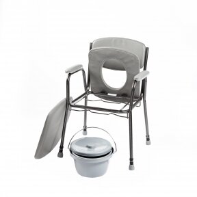 Tualeto kėdė su paminkštinta sėdyne