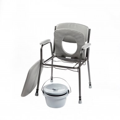 Tualeto kėdė su paminkštinta sėdyne 1