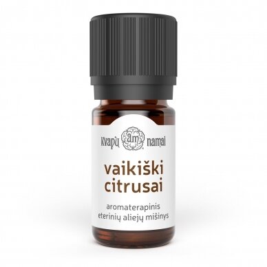 VAIKIŠKI CITRUSAI aromaterapinis eterinių aliejų mišinys 5ml